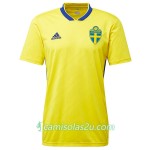 Camisolas de Futebol Suécia Mulher Equipamento Principal Copa do Mundo 2018 Manga Curta